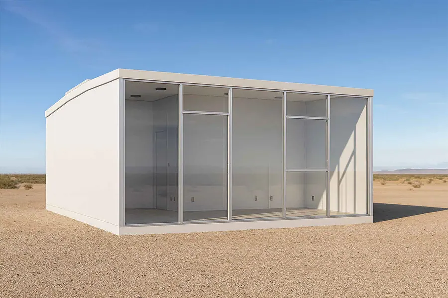 CasdenOne one-bedroom ADU exterior with a full-height glass facade